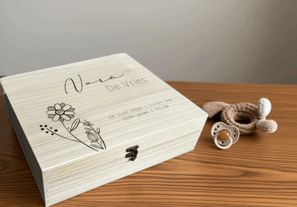 Geboortedoos | Memorybox - Bloem