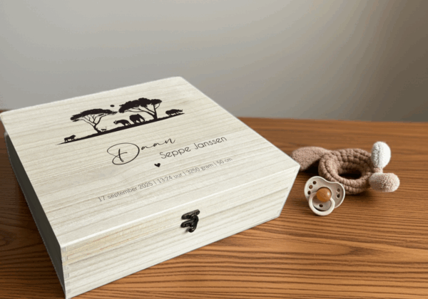 Geboortedoos | Memorybox - Safari